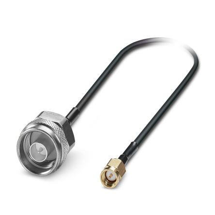 Phoenix Contact NBC-COX-CNM/0.5-S/COX-CKM Series Male N Type to Male SMA, 500mm, SMA Coaxial, Terminated50 Ω [1340139]; 483-956
