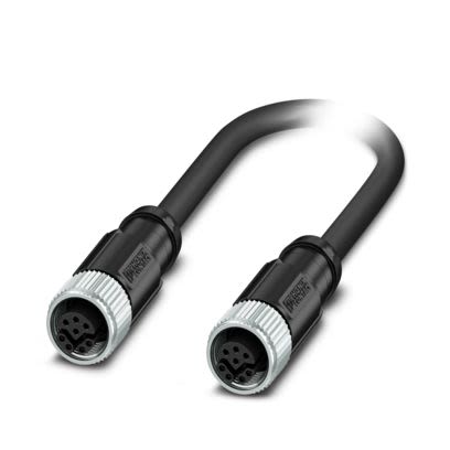Phoenix ContactNBC, 25m Cat5, Black M12 to Female M12 Female, Shielded Shielded, Terminated Polyurethane Sheath [1146454]; 484-025