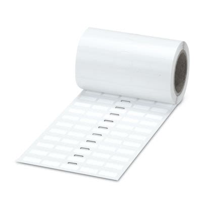 Phoenix Contact EMLC White Label, 17.5mm Width, 8mm Height, 2500Per Roll Qty [0804528]; 484-126