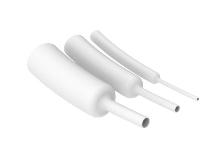 TE Connectivity Adhesive Lined Heat Shrink Tubing, White 3mm Sleeve Dia. x 1.2m Length 0.125 Ratio, RNF-3000 Series [RNF-3000-3/1-9-SP]; 487-285