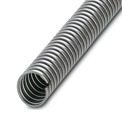 Phoenix Contact 10m Silver Cable Cover in Stainless Steel, 23mm Inside dia. [3240864]; 487-382