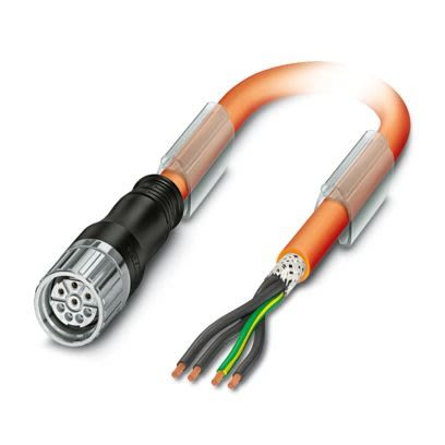 Phoenix Contact KSF PSLC11Y-J 0.75 mm², 1.5 mm² 7 Core Power Cable, Orange Polyurethane PUR, 5m [1620400]; 487-401