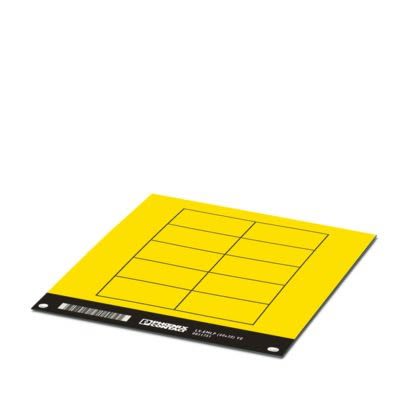 Phoenix Contact LS-EMLP Adhesive Marking Foil, Yellow, Pre-printed "Unlabeled", for Devices In The Control Cabinet, [0831751]; 487-475