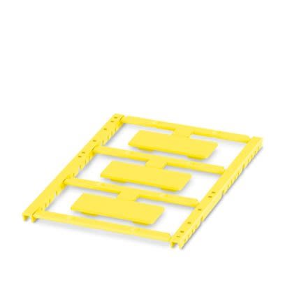 Phoenix Contact UCT-WMTBA Cable Binder Cable Marker, Yellow, Pre-printed "Unlabeled", 6mm Cable, for Conductor And [1014087]; 487-480