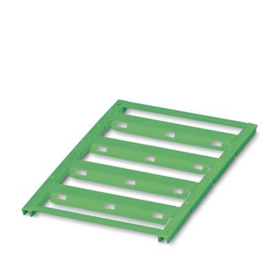 Phoenix Contact UC-WMTBA Cable Binder Cable Marker, Green, Pre-printed "Unlabeled", 6mm Cable, for Conductor And Cable, [0825349]; 487-486