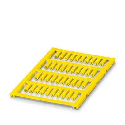 Phoenix Contact UC-WMCO Cable Binder Cable Marker, Yellow, Pre-printed "Unlabeled", 2.1 → 2.9mm Cable, for [0827561]; 487-490