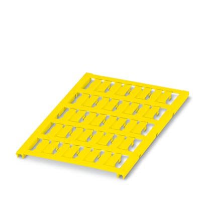 Phoenix Contact UC-WMC Cable Binder Cable Marker, Yellow, Pre-printed "Unlabeled", 1.2 → 1.9mm Cable, for [0828008]; 487-497
