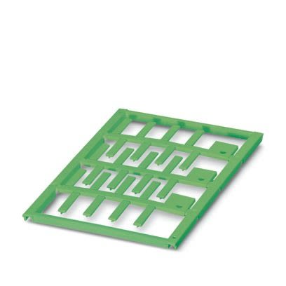 Phoenix Contact UC-WMT Insert Cable Marker, Green, Pre-printed "Unlabeled", 0.6 → 22mm Cable, for Conductors, [0824082]; 487-563