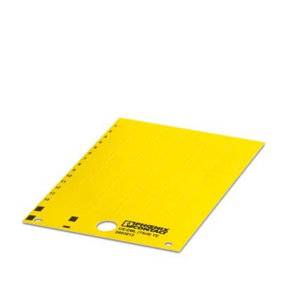 Phoenix Contact, US-EML Terminal Marker for use with BLUEMARK ID, BLUEMARK ID COLOR, THERMOMARK CARD, THERMOMARK PRIME [0803813]; 487-622