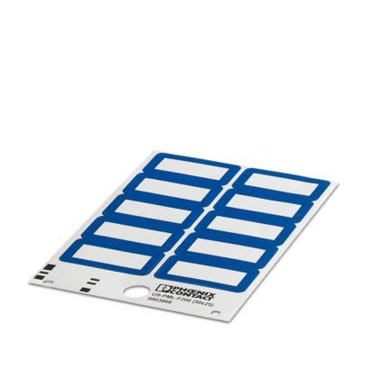 Phoenix Contact, US-PML Terminal Marker for use with BLUEMARK ID, BLUEMARK ID COLOR, THERMOMARK CARD, THERMOMARK PRIME [0803868]; 487-635