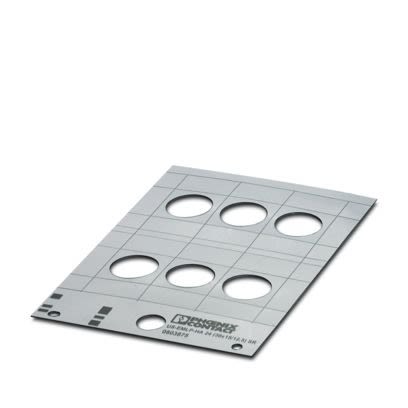 Phoenix Contact US-EML Silver on Silver Cable Labels, 66 mm Length, 30 mm Width, 66mm Label Length, 30mm Label Width [0803875]; 487-638