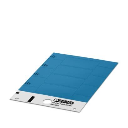 Phoenix Contact US-EML Blue on Blue Cable Labels, 30 mm Length, 60 mm Width, 30mm Label Length, 60mm Label Width [0804282]; 487-641