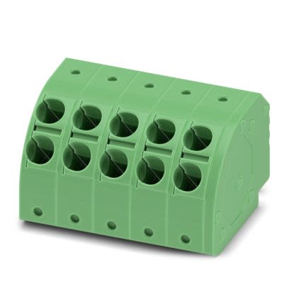 Phoenix Contact, 5mm Pitch, 5/..-PH, PTDA 2, 10 Way, , Pluggable Terminal Block, Plug, PCB Mount, Push In Spring [1725536]; 487-670