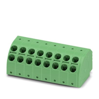 Phoenix Contact, 5mm Pitch, 5/..-PH, PTDA 2, 16 Way, , Pluggable Terminal Block, Plug, PCB Mount, Push In Spring [1725636]; 487-672