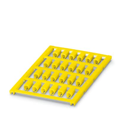 Phoenix Contact UC-WMCO Slide On Cable Marker, Yellow, Pre-printed "Unlabeled", 3.6 → 4.9mm Cable, for [0827734]; 487-718