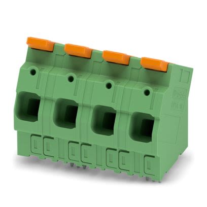 Phoenix Contact LPTA 16/ Series PCB Terminal Block, 4-Contact, 15mm Pitch, Wave Soldering, 1-Row, Press-In Termination [1333872]; 487-764
