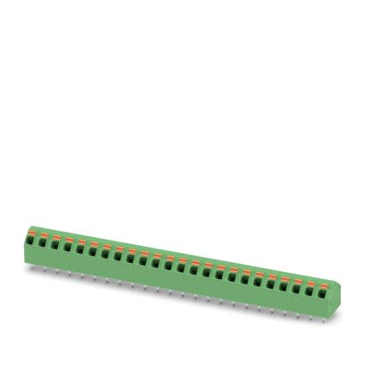 Phoenix Contact SPTA Series PCB Terminal Block, 24-Contact, 5.08mm Pitch, Wave Soldering, 1-Row, Push In Spring [1819040]; 487-835