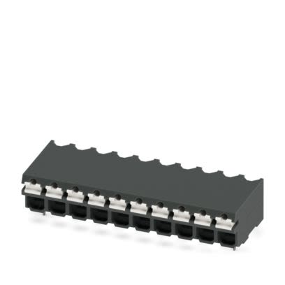 Phoenix Contact SPT Series PCB Terminal Block, 10-Contact, 3.81mm Pitch, Surface Mount, 1-Row, Push In Spring [1824718]; 487-849