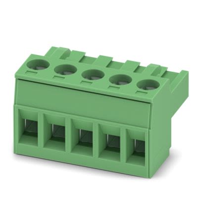 Phoenix Contact, 5mm Pitch, 5/..-ST, MSTBT 2, 5 Way, , Pluggable Terminal Block, Plug, PCB Mount, Screw Termination, [1779864]; 487-879