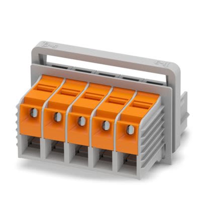 Phoenix Contact TW 50/5-CL Series PCB Terminal Block, 10-Contact, 20mm Pitch, 1-Row, Feed Through Termination [1708749]; 487-900