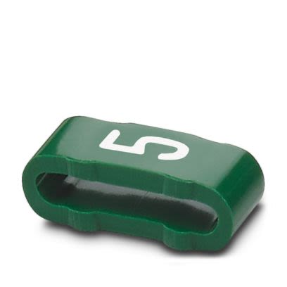 Phoenix Contact SD-WMTBS Slide On Cable Marker, Green, Pre-printed "Numbers", 10 → 136mm Cable, for Conductor [0826527:5]; 487-923