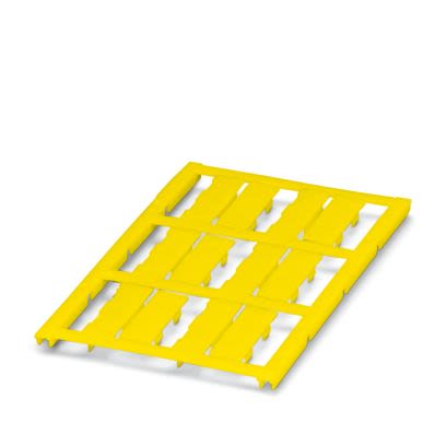 Phoenix Contact UC-WMC Clip On Cable Marker, Yellow, Pre-printed "Unlabeled", 5 → 7.5mm Cable, for Conductors, [0818933]; 487-941