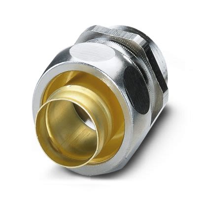 Phoenix Contact WP-G Series Silver Nickel Plated Brass Cable Gland, PG21 Thread, 20.5mm min., 27mm max., IP65 [3241055]; 487-967