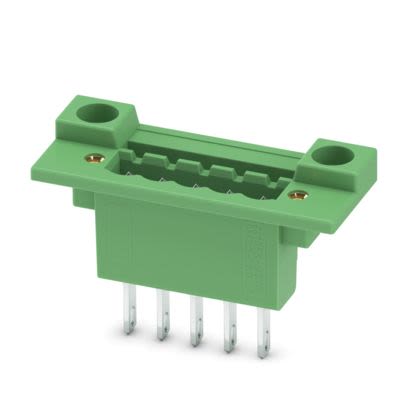 Phoenix Contact Threaded Pluggable Terminal Block, 5 Contact(s), 5 mm Pitch, 1 Row(s) [0710057]; 487-990