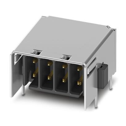Phoenix Contact DMC Series Wave Soldering Mount PCB Header, 4 Contact(s), 2.54 mm Pitch, Shrouded [1145402]; 488-046