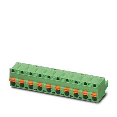 Phoenix Contact, 7.62mm Pitch, 5 HC/..-ST, GFKC 2, 9 Way, , Pluggable Terminal Block, Plug, PCB Mount, Push In Spring [1183933]; 488-050