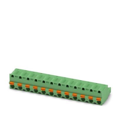 Phoenix Contact, 7.62mm Pitch, 5 HC/..-ST, GFKC 2, 12 Way, , Pluggable Terminal Block, Plug, PCB Mount, Push In Spring [1183936]; 488-051