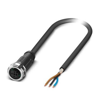 Phoenix Contact Free Ends to Straight Female 3 way M12 Sensor Actuator Cable, 3m [1476792]; 488-234