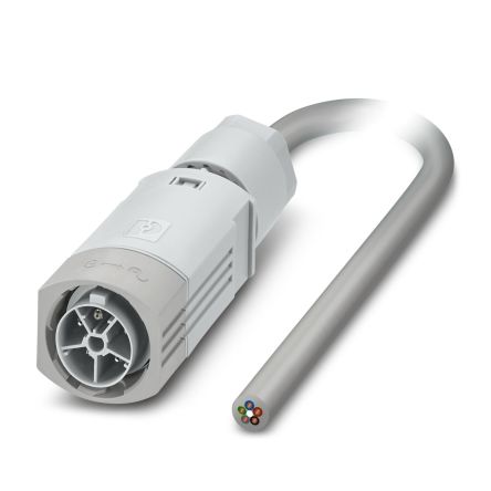 Phoenix Contact Straight Male 3 way Free Ends to Female Free Ends Cable, 500mm [1526876]; 488-259