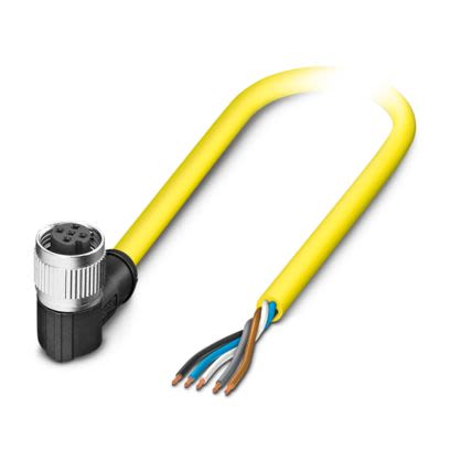 Phoenix Contact Right Angle Female 5 way M12 Sensor Actuator Cable, 15m [1417972]; 488-293