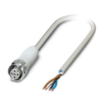 Phoenix Contact Straight Female 4 way M12 Sensor Actuator Cable [1420968]; 488-297