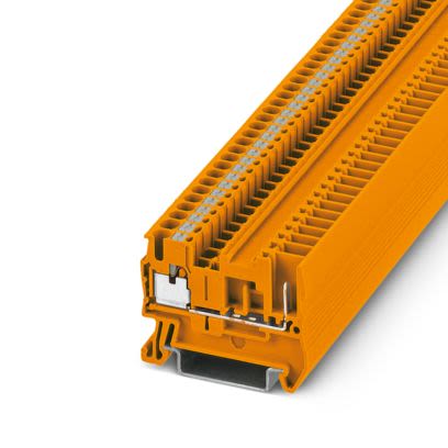 Phoenix Contact 3210047 5/1P OG, PT 2 Series Orange, 2.5mm², 1-Level, Plug In, Push In Termination [3210047]; 488-327