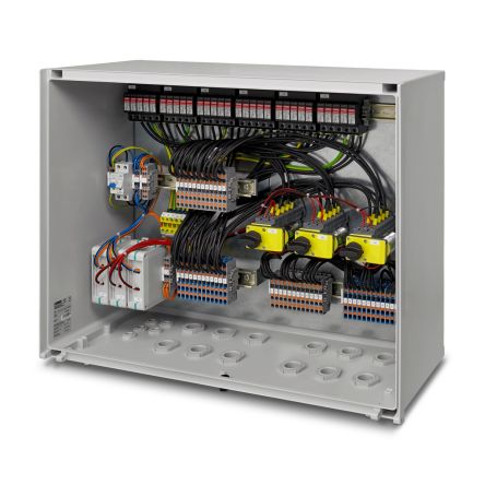 Phoenix Contact 1460 Series White Polycarbonate Junction Box, IP65, 300 x 800 x 600mm [1460946]; 488-364