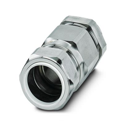 Phoenix Contact G-EDSWU Series Steel Stainless Steel Cable Gland, M40 Thread, 40.4mm min., 27.9mm max., IP66, IP67, IP68 [1411099]; 488-395