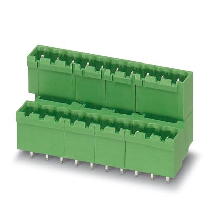 Phoenix Contact MDSTBVA Series Straight Wave Soldering Mount PCB Header, 4 Contact(s), 5.08 mm Pitch, 2 Row(s), Shrouded [1877627]; 488-948