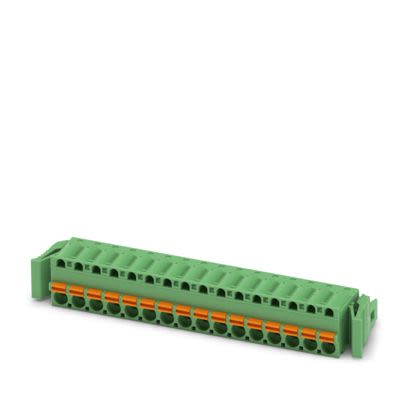 Phoenix Contact FKC Series PCB Connector, 16-Contact, 5.08mm Pitch, Latching, 1-Row, Push In Spring Termination [1925838]; 488-971