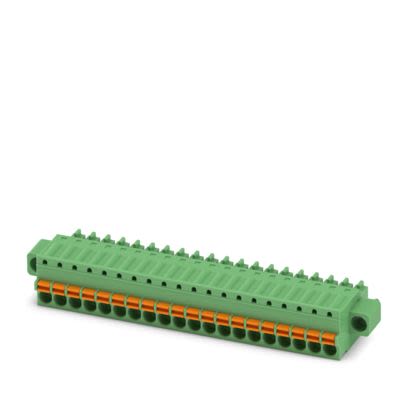 Phoenix Contact FK-MCP Series PCB Connector, 20-Contact, 3.5mm Pitch, Screw, 1-Row, Push In Spring Termination [1940279]; 488-984