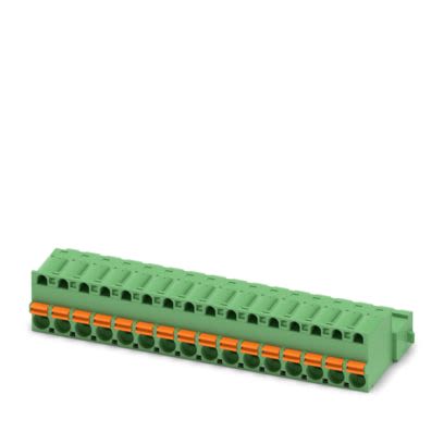 Phoenix Contact FKIC 2 Series PCB Connector, 16-Contact, 5mm Pitch, Snap-In, 1-Row, Push In Spring Termination [1947049]; 488-989