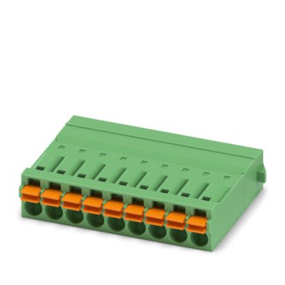 Phoenix Contact IFMC Series PCB Connector, 9-Contact, 3.5mm Pitch, Snap-In, 1-Row, Push In Spring Termination [1844170]; 489-007