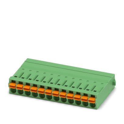 Phoenix Contact IFMC 1 Series PCB Connector, 12-Contact, 3.5mm Pitch, Snap-In, 1-Row, Push In Spring Termination [1844206]; 489-008