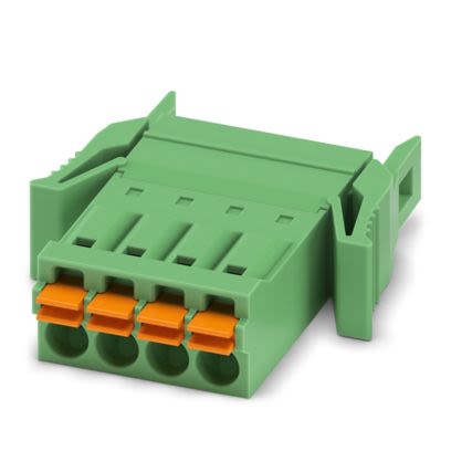 Phoenix Contact IFMC 1 Series PCB Connector, 4-Contact, 3.5mm Pitch, Latching, 1-Row, Push In Spring Termination [1844235]; 489-009