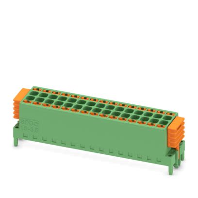 Phoenix Contact SDDC 1 Series PCB Connector, 30-Contact, 3.5mm Pitch, Plug-In, 2-Row, Push In Spring Termination [1848778]; 489-020
