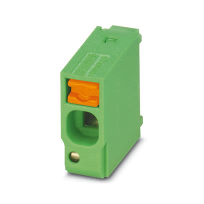 Phoenix Contact FKDSO 2 Series PCB Terminal Block, 1-Contact, 5mm Pitch, Wave Soldering, 1-Row, Push In Spring [1857824]; 489-033