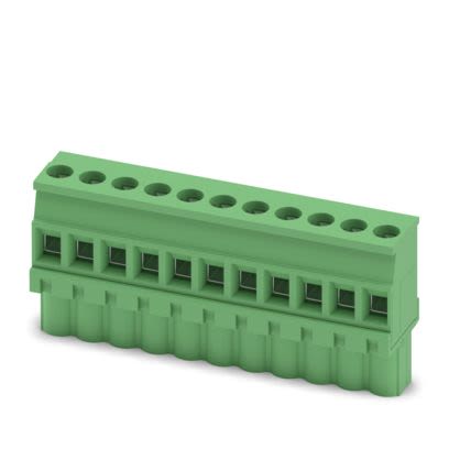 Phoenix Contact MVSTBW Series PCB Connector, 11-Contact, 1-Row, 5.08mm Pitch, Screw Termination [1792841]; 489-039
