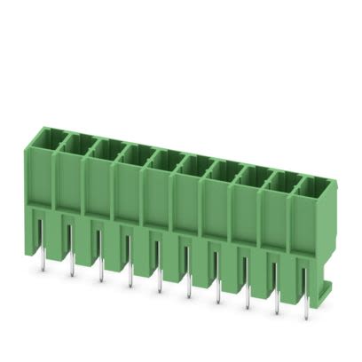 Phoenix Contact PCV Series Straight Wave Soldering Mount PCB Header, 10 Contact(s), 7.62 mm Pitch, 1 Row(s), Shrouded [1804768]; 489-042