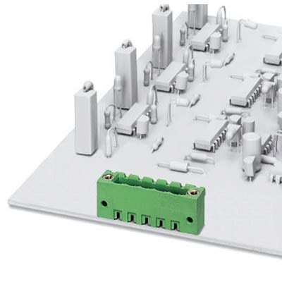 Phoenix Contact MSTBV Series Straight Solder PCB Header, 5 Contact(s), 5.08 mm Pitch, 1 Row(s), Shrouded [1806737]; 489-051